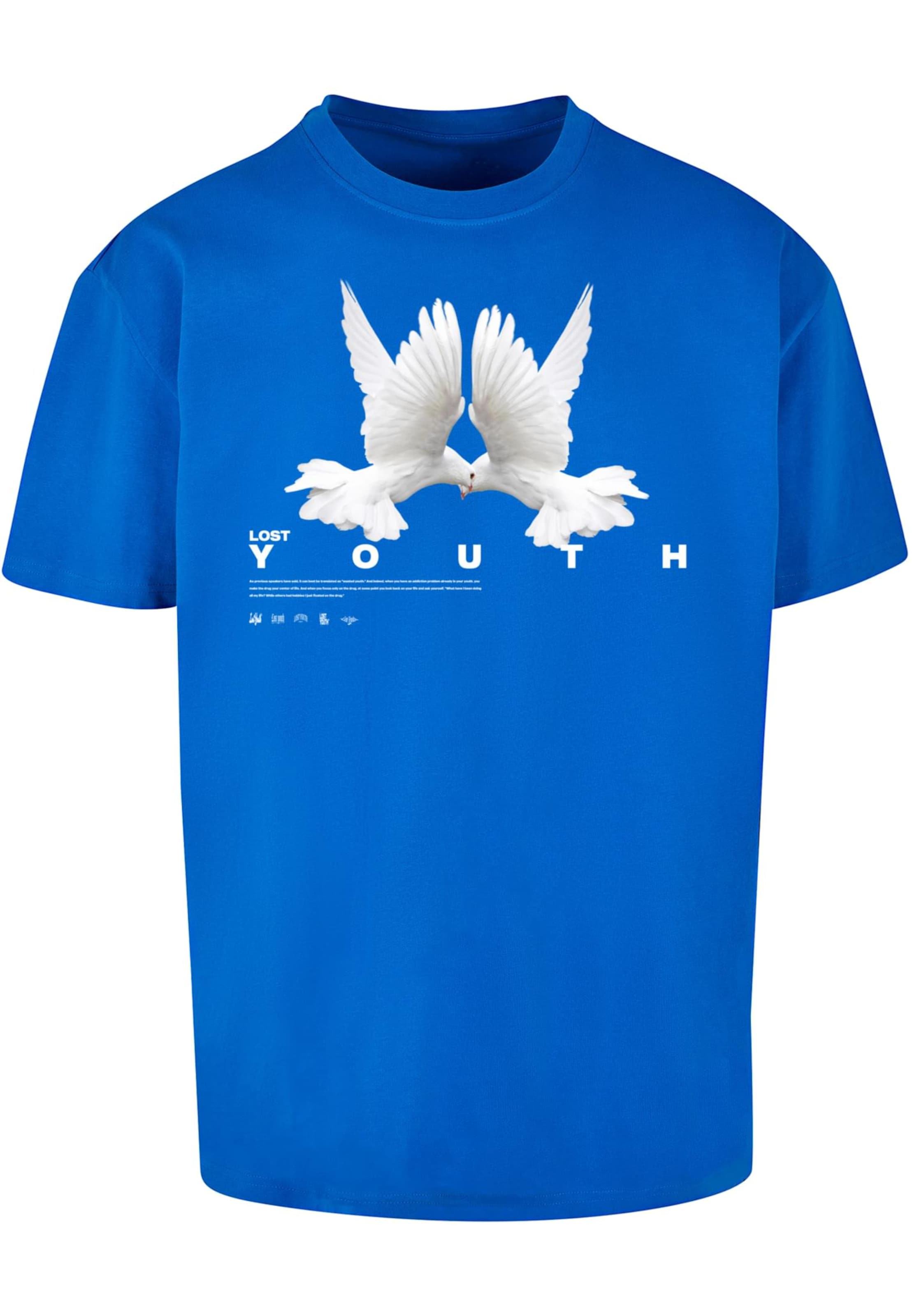 Lost Youth Shirt 'Dove' in Blue: front