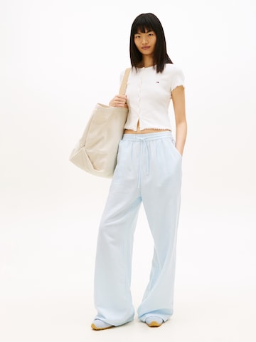 Tommy Jeans Wide leg Broek in Blauw