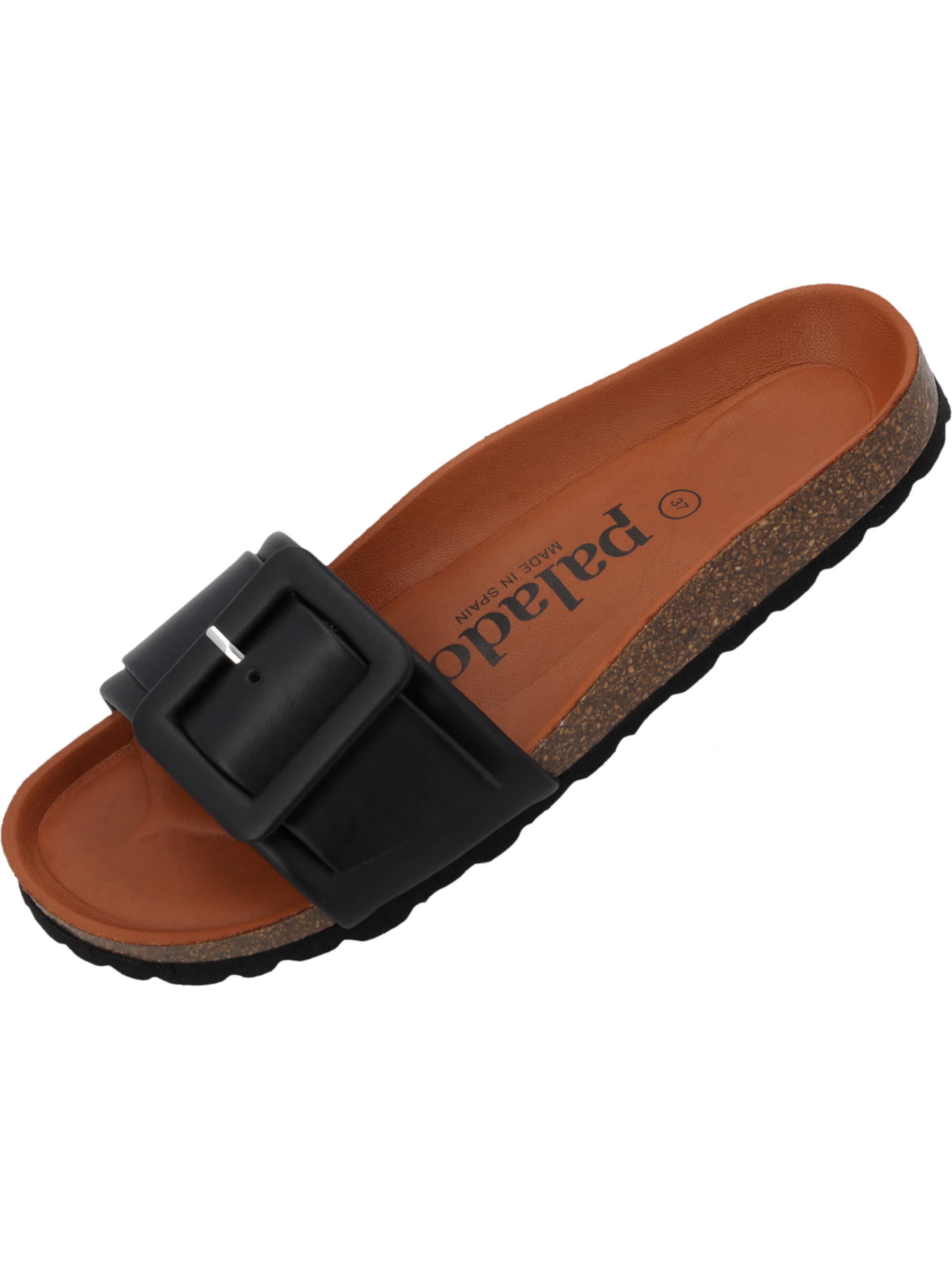 Palado Mule 'Palado Nubra' in Black: front