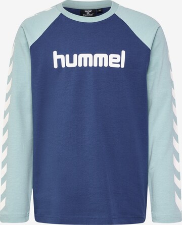 T-Shirt fonctionnel 'BOYS' Hummel en bleu : devant