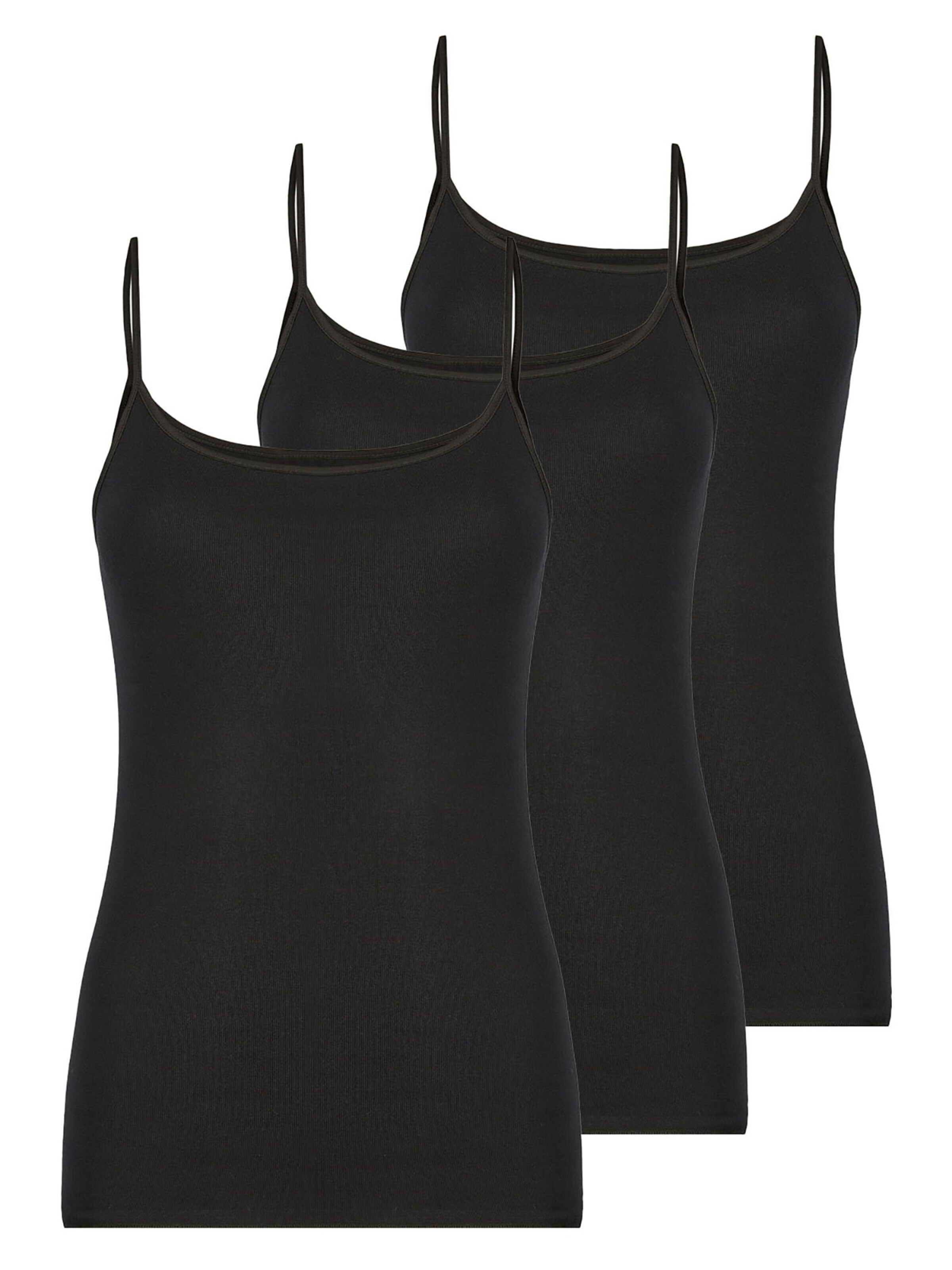 Nina von C. Undershirt 'Fine Cotton' in Black: front