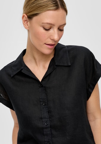 s.Oliver Blouse in Black