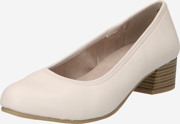 JANA - Zapatos con plataforma en beige: frente