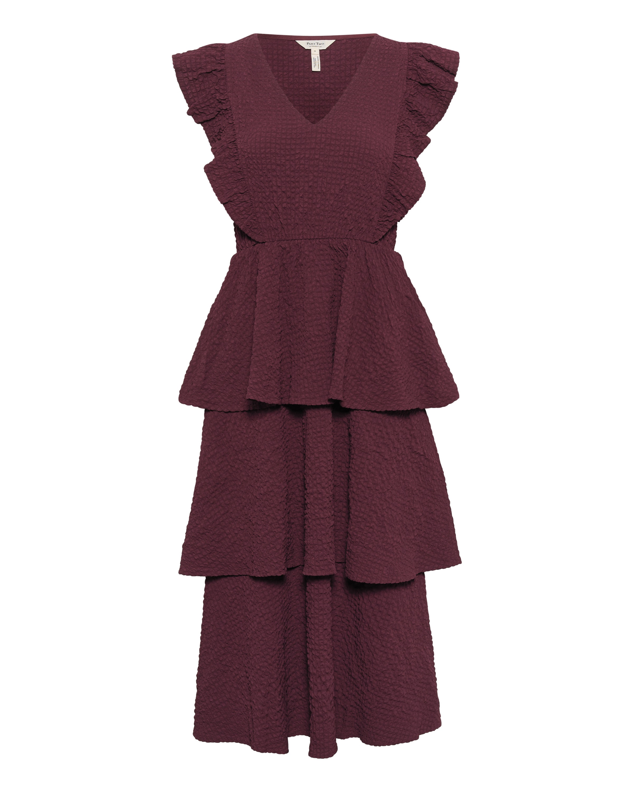 Part Two Jurk 'TulaPW' in Rood: voorkant
