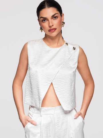 Ombre Blouse in Wit