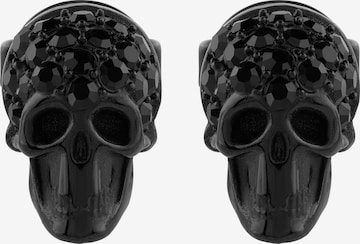 Orecchino 'Enigma' di Philipp Plein Jewellery in nero: frontale