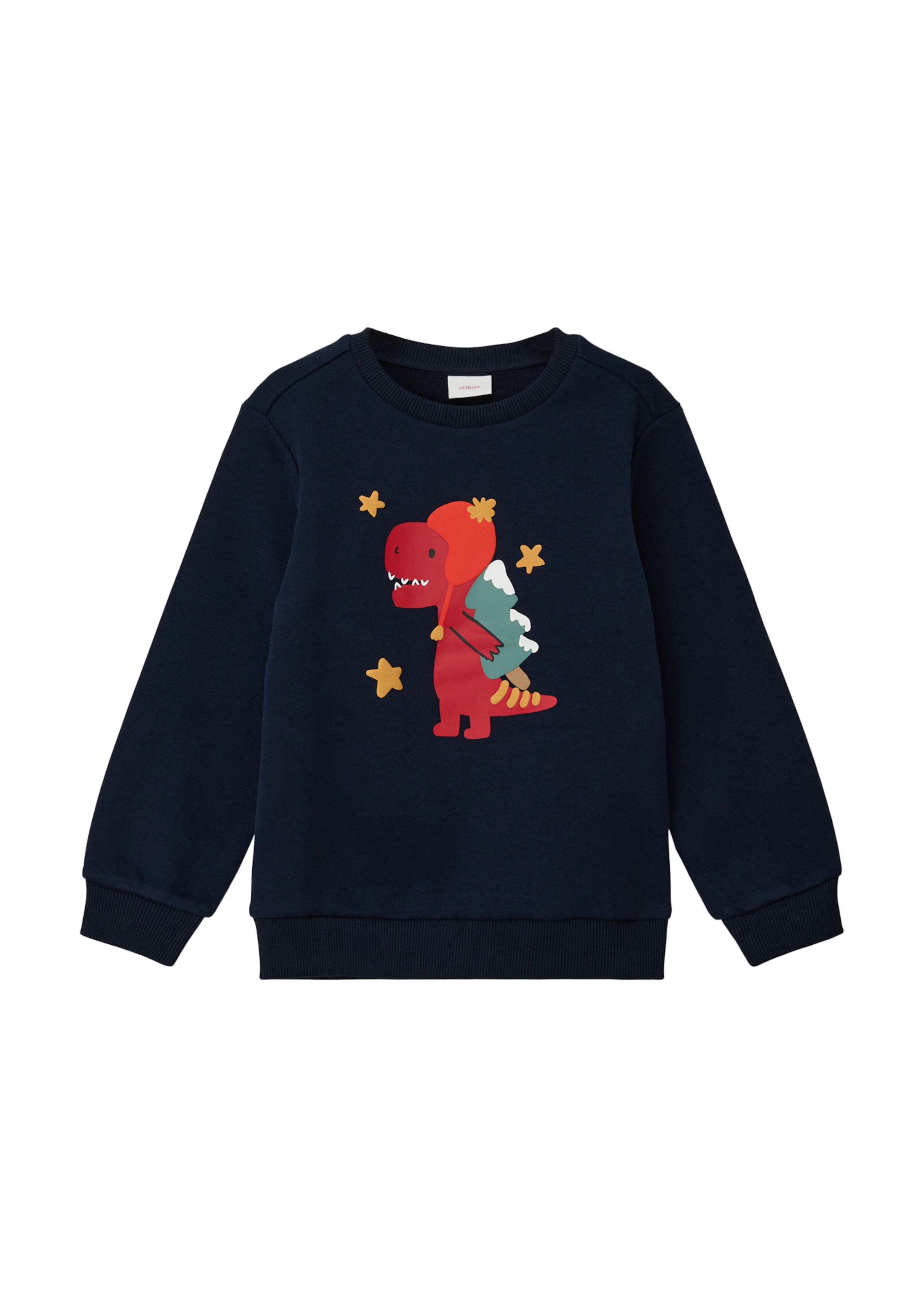 s.Oliver Sweatshirt in Blauw: voorkant