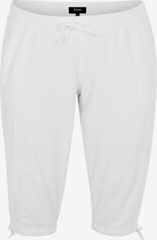 Zizzi - Pantalón 'Jeasy' en blanco: frente