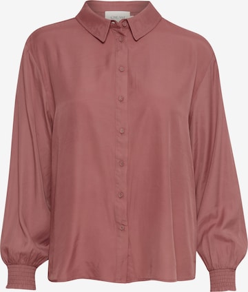 Cream Blouse 'Nola' in Roze: voorkant