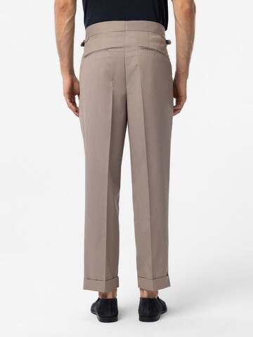 Effilé Pantalon à pince 'Jan' Antioch en beige