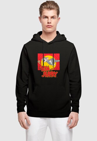 ABSOLUTE CULT Sweatshirt 'Tom and Jerry - Chase Scene' in Black: front