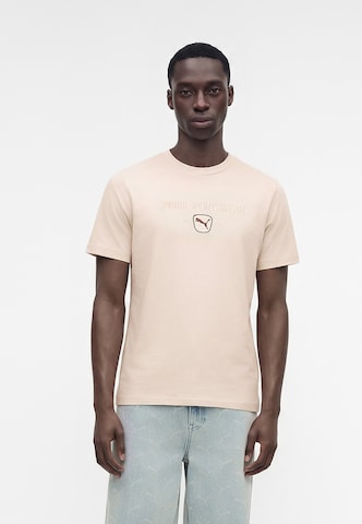 PUMA Тениска 'CLASS' в сиво: отпред