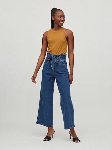 VILA Wide Leg Jeans 'Siv' i blå