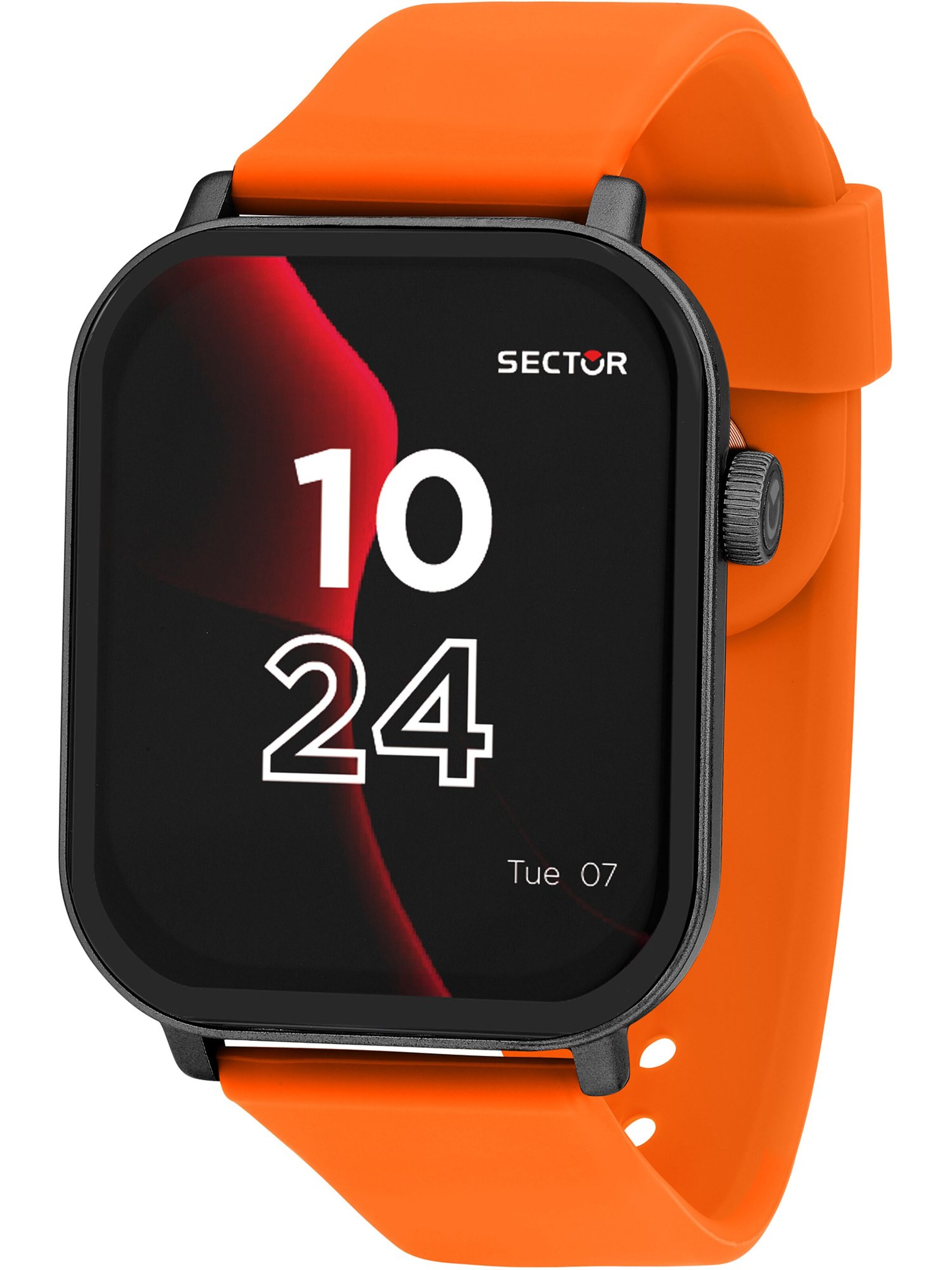 SECTOR Uhr in Orange: Vorderseite