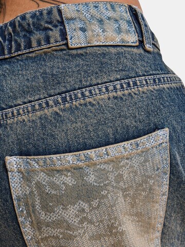 Barrel Jean 'PATCHED BARREL MID RISE JEANS' IT'S BASIC en bleu