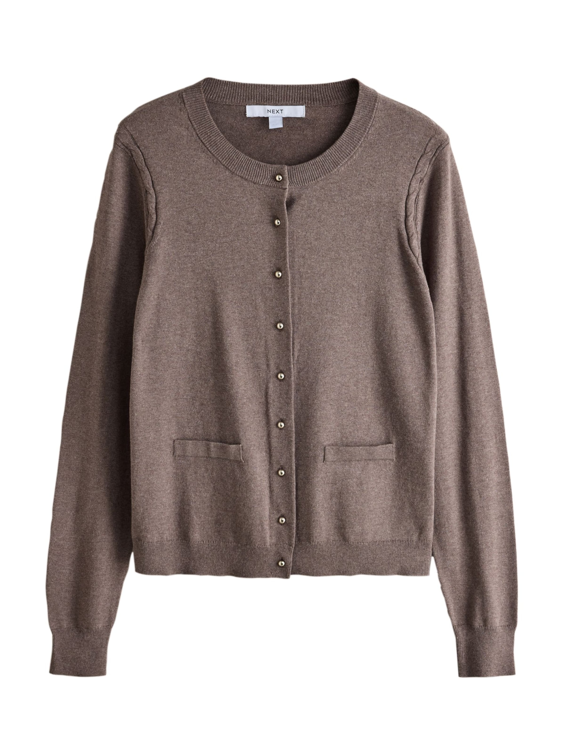 Next Knit Cardigan in Brown