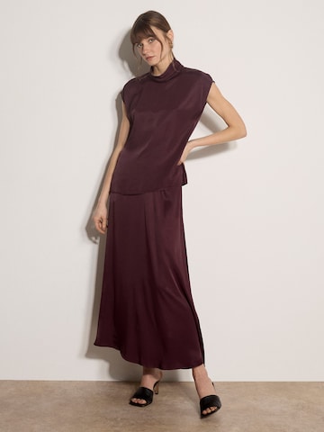 Jupe ' ' Apricot en violet : devant