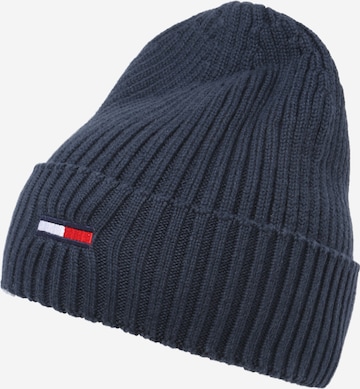 Bonnet Tommy Jeans en bleu : devant