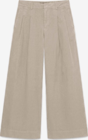 Wide leg Pantaloni con pieghe 'VMNova' di VERO MODA in beige: frontale