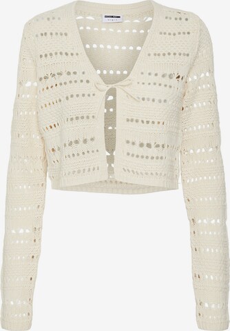 Cardigan 'Fairy' Noisy may en beige : devant