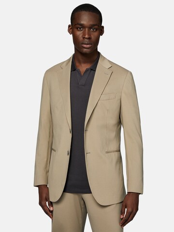 Boggi Milano Slim fit Business-colbert 'B-Tech' in Beige: voorkant