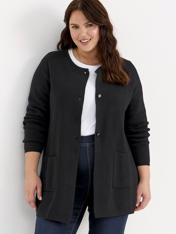 Cellbes of Sweden Knit cardigan in Black: front