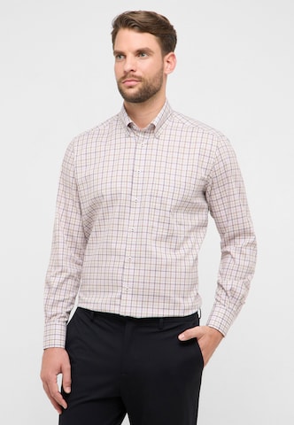 ETERNA Comfort fit Button Up Shirt in Brown: front