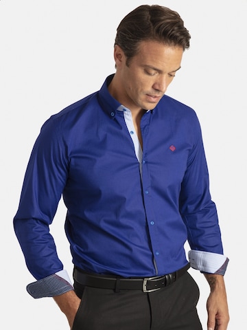 Sir Raymond Tailor Regular fit Button Up Shirt 'Lisburn' in Blue