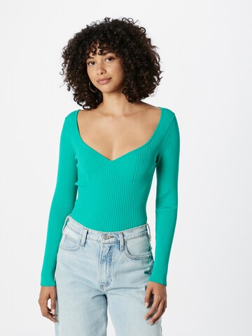 Oasis Sweater in Green: front