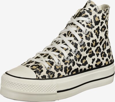 CONVERSE Baskets hautes 'Chuck Taylor All Star Lift' en beige / noisette / noir, Vue avec produit