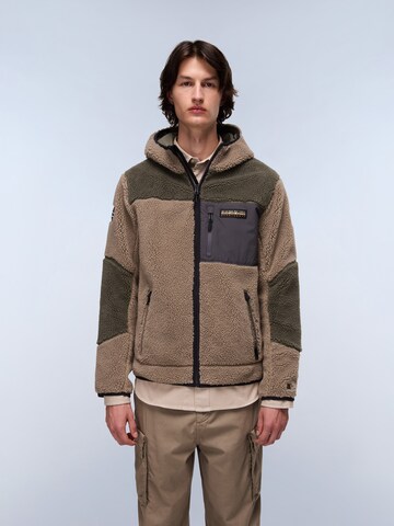 Veste en polaire 'Yupik' NAPAPIJRI en noir : devant