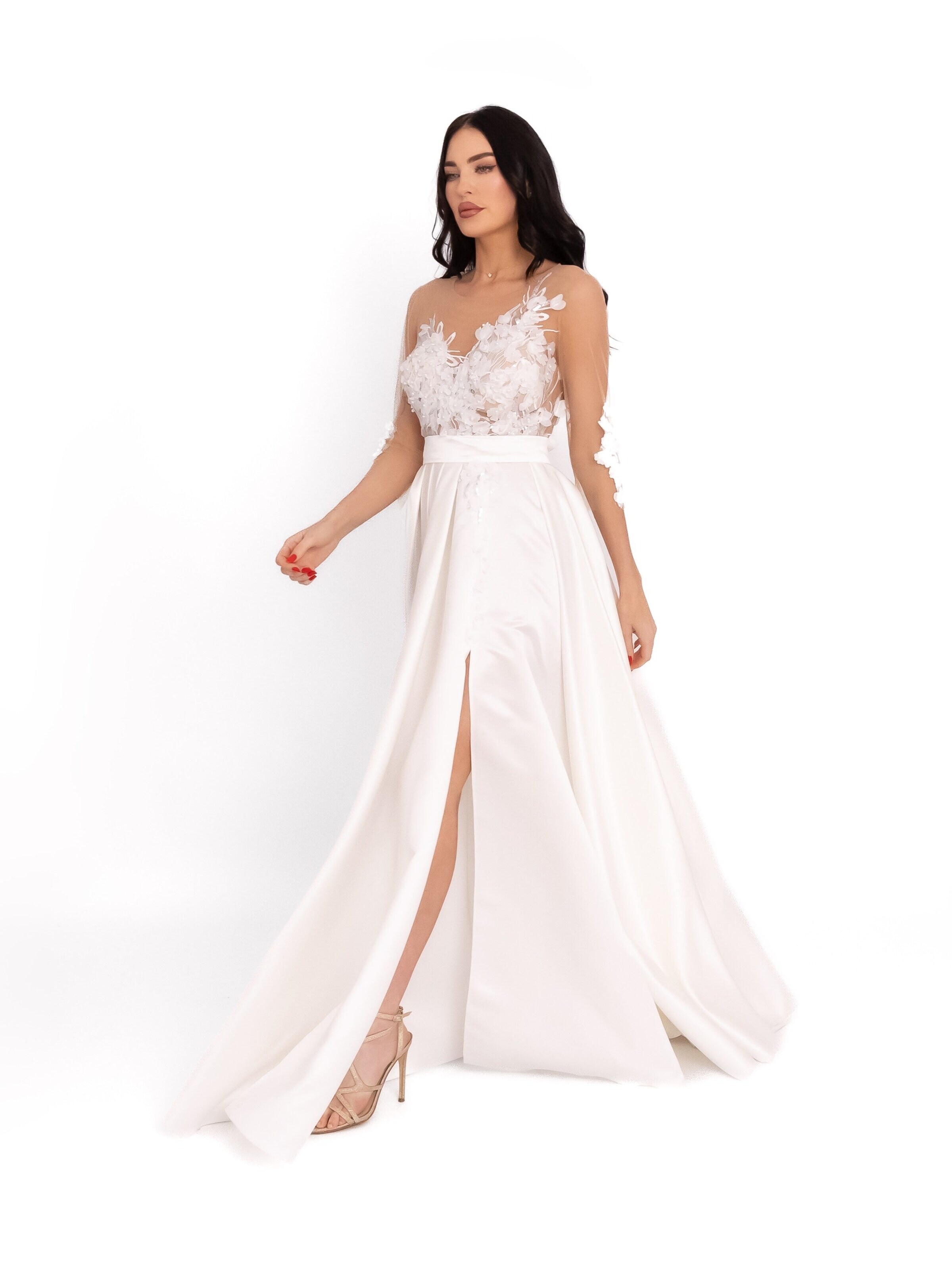acob a porter - Vestido de noche en blanco