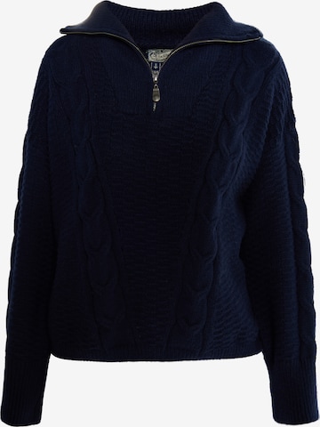 DreiMaster Vintage - Pullover 'Incus' em azul: frente