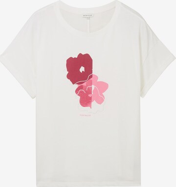 T-shirt Tom Tailor Women + en blanc : devant