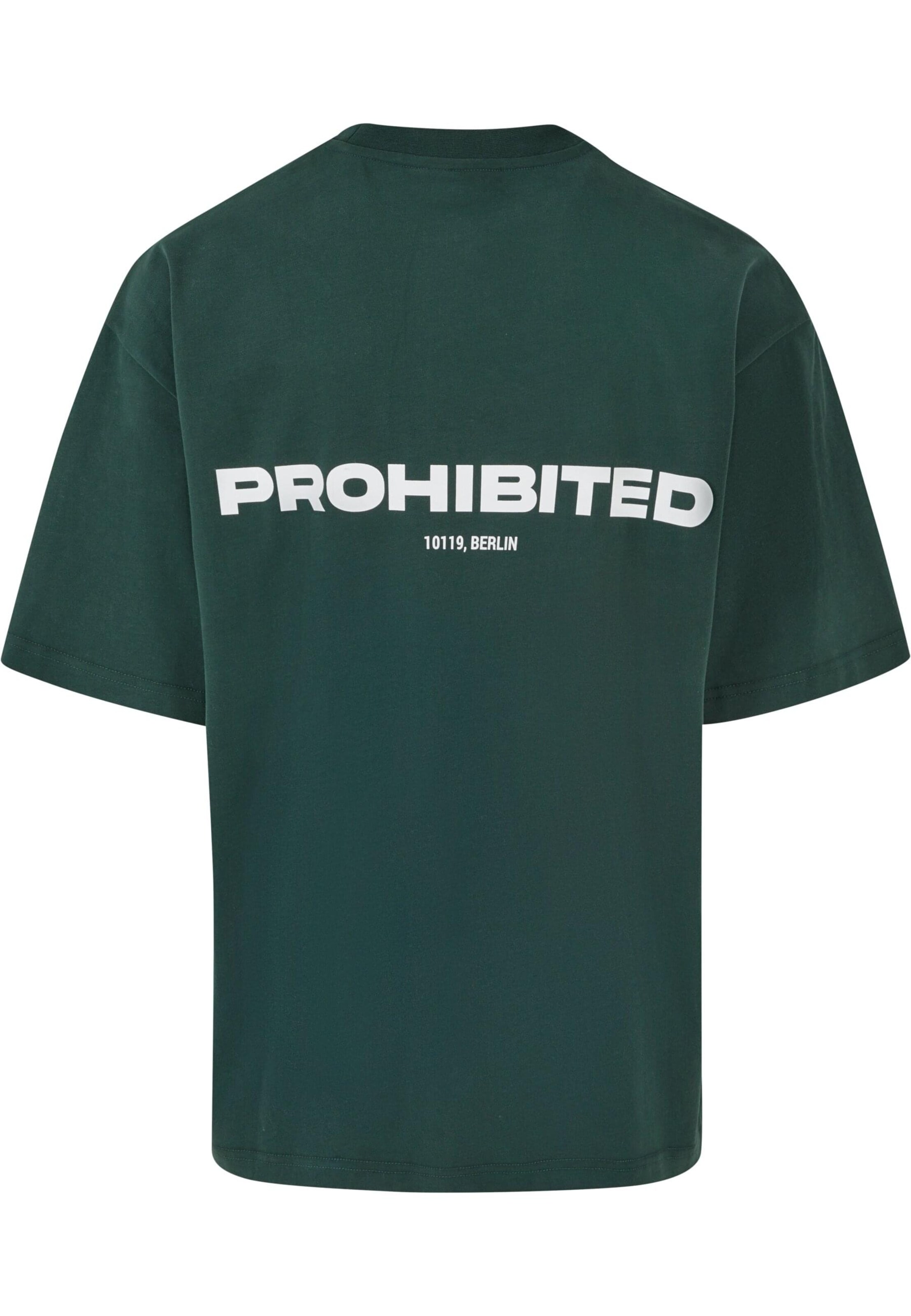T-Shirt Prohibited en vert