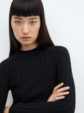 MANGO Pullover 'FLURRIES' in Schwarz