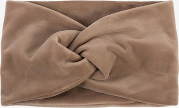 styleBREAKER Hair jewelry 'Samt Stirnband mit Twist Knoten' in Brown: front