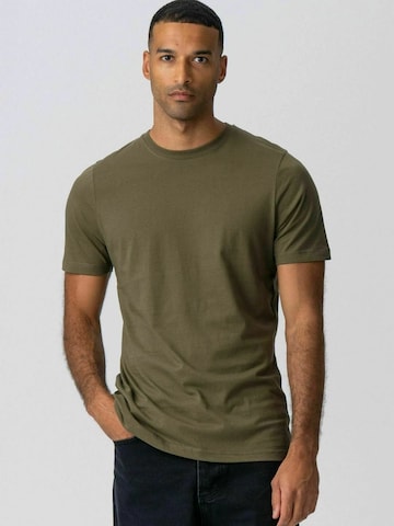 TEESHOPPEN - Camisa ' Organic Basic ' en verde: frente