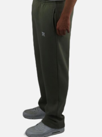 HEFTYKA Loose fit Workout Pants 'OPEN' in Green