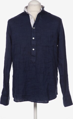 Luis Trenker Button Up Shirt in M in Blue: front