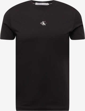 T-Shirt Calvin Klein Jeans en noir : devant