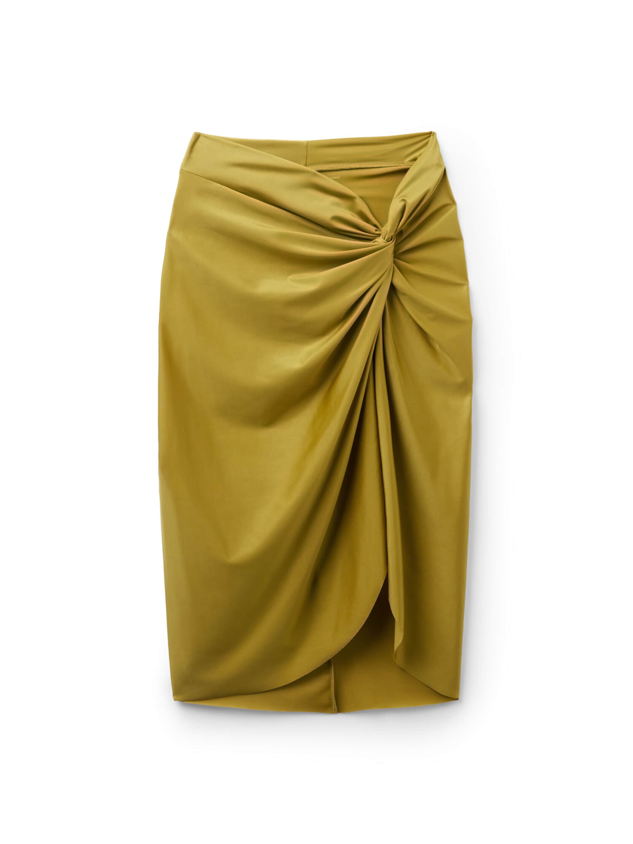 CALZEDONIA Pareo Rock 'Shiny Satin' in Grün: Vorderseite