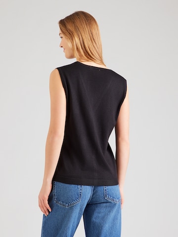 ICHI Kamizelka z dzianiny 'IHLULS' w kolorze czarny