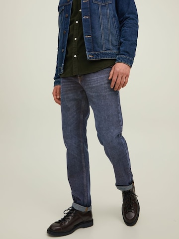 Regular Jeans 'Mike' de la JACK & JONES pe albastru: față