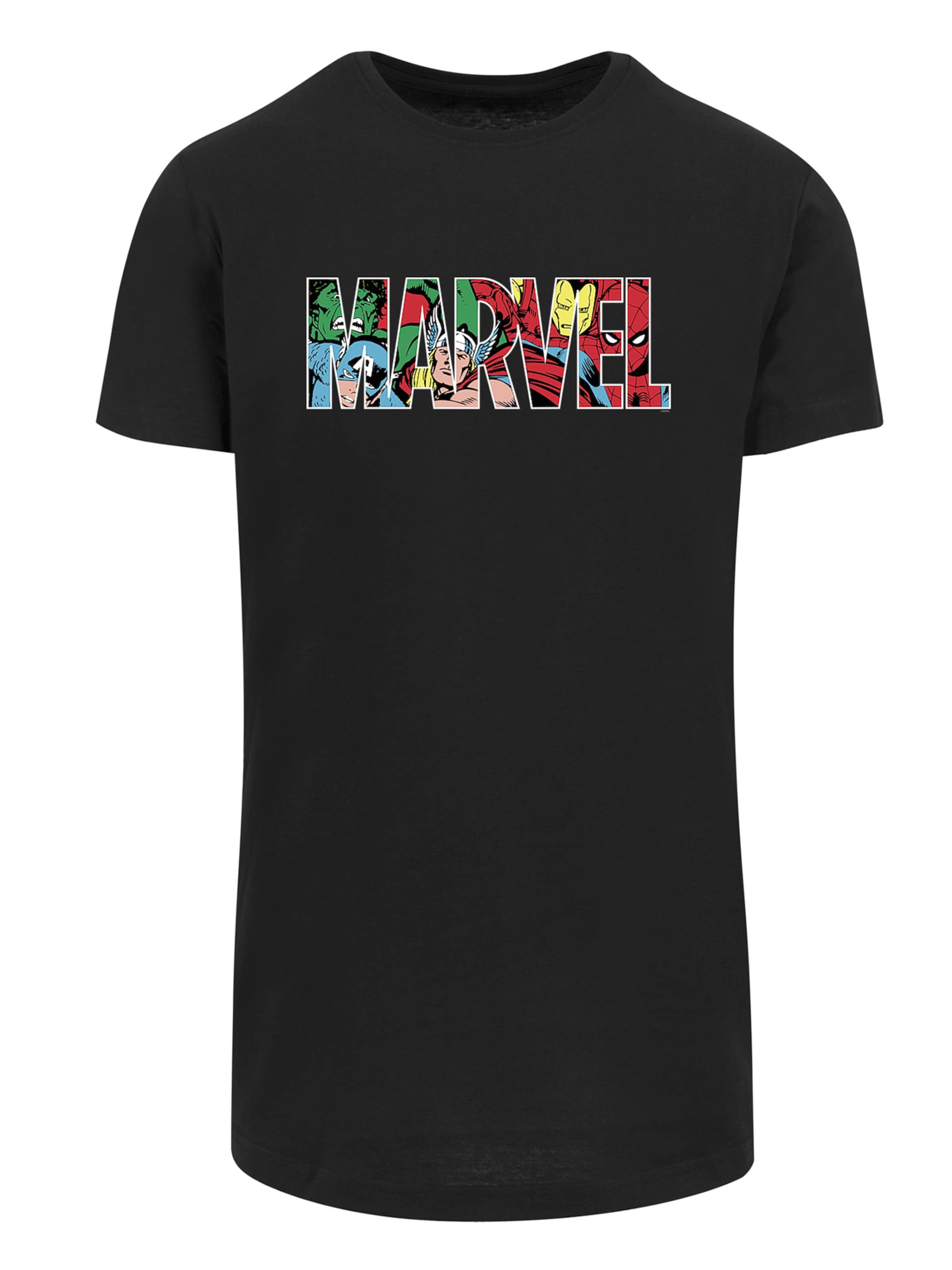 F4NT4STIC Shirt 'Marvel Avengers' in Black: front