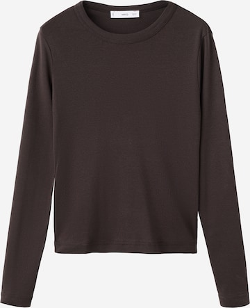 MANGO T-shirt 'ENI' i brun: framsida