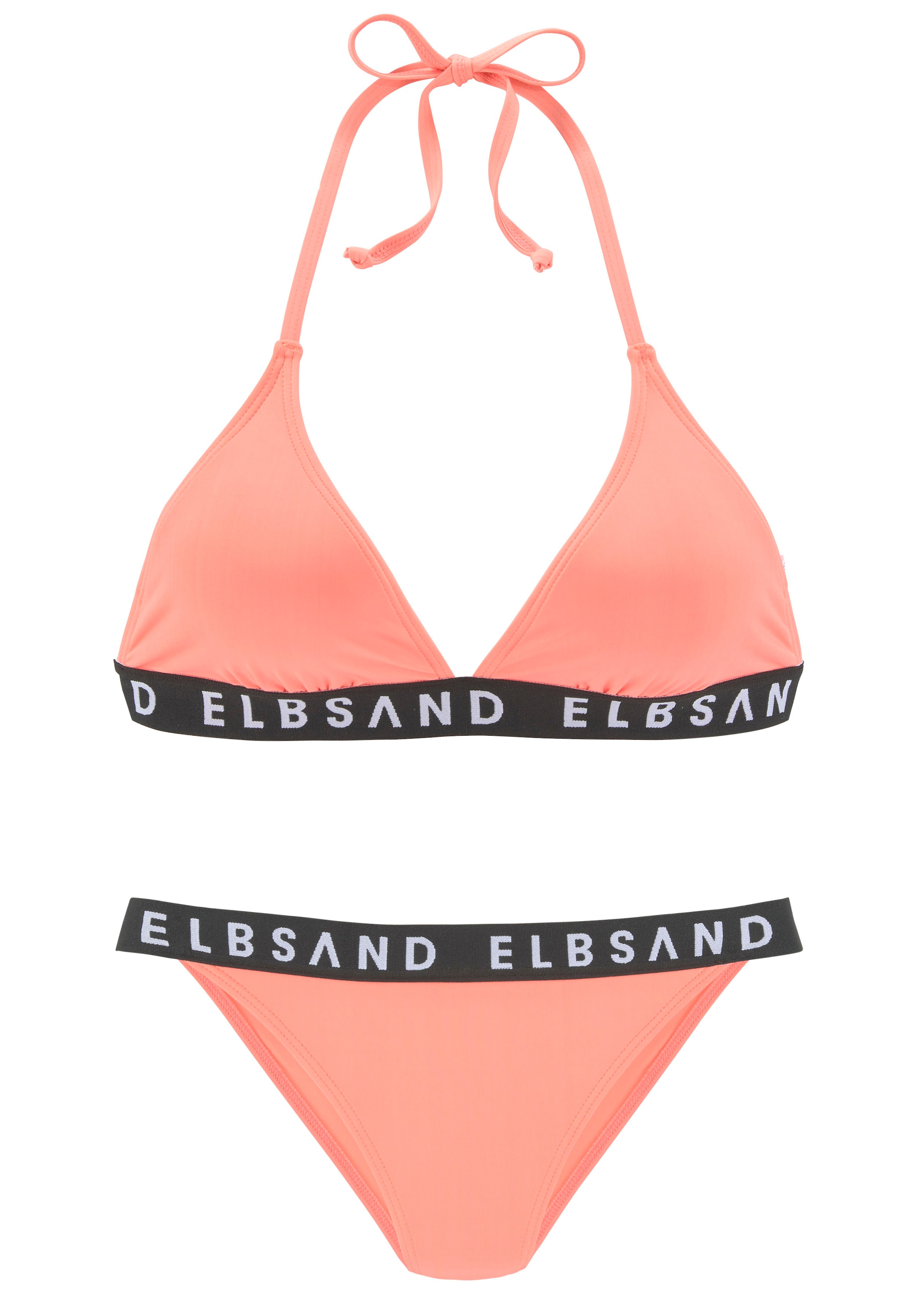 Triangle Bikini Elbsand en orange : devant