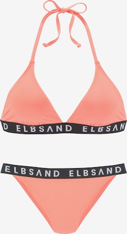 Elbsand Trojúhelníková Bikiny – oranžová: přední strana