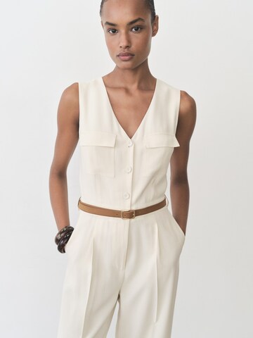MANGO Jumpsuit 'Safari' i beige