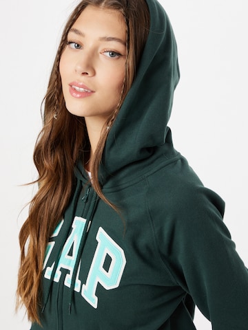 GAP - Sudadera con cremallera en verde